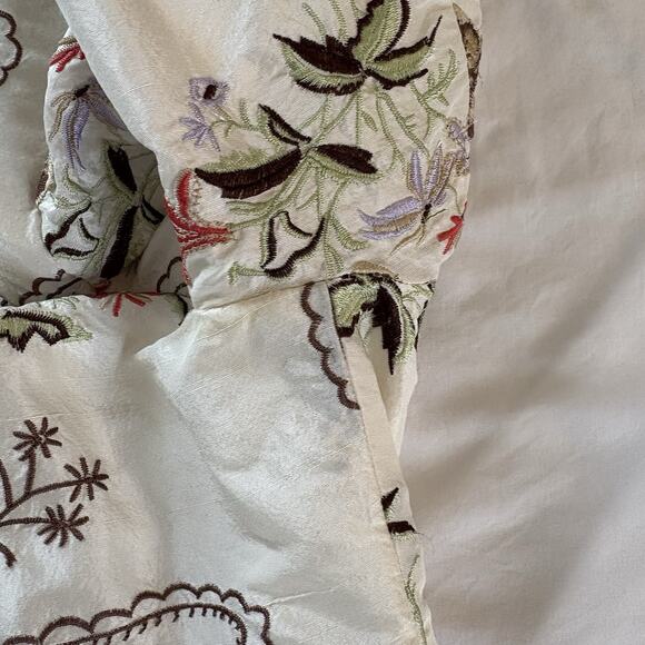 Keke Collection Women’s Jacket Coat Sz Large Floral Paisley Embroidery Accents - Picture 12 of 16